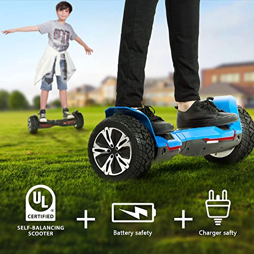 Gyroor Warrior G2 8.5" Off-Road Self Balancing Scooter for Kids & Adults - Black