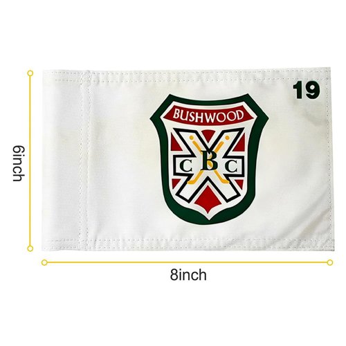 2BUT Golf Pin Flag, Bushwood Country Club, Green, 8"x6", Fade Resistant, Nylon, Suitable for Indoor/Outdoor