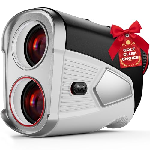 Golf Rangefinder with Slope On/Off 1500 Yards 7X Magnification - Perfect Golf Gift