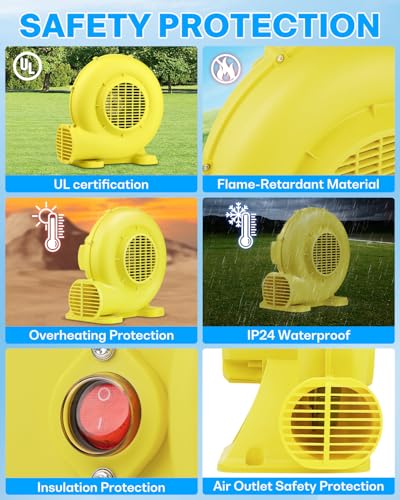 CooTentler 550W/0.73HP Portable Inflatable Bounce House Blower Pump