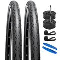 2 Pack 700x28C Road Bike Tires - Black 01, Compatible with 26-30C