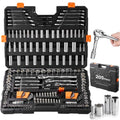 VEVOR Mechanics Tool Set, 205 Pcs SAE and Metric Sockets, 1/4" 3/8"