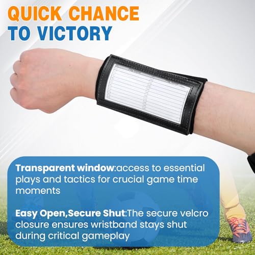 Youth Football Wristbands with Tactic Compartments - 20 Pack Variation of THIS listing