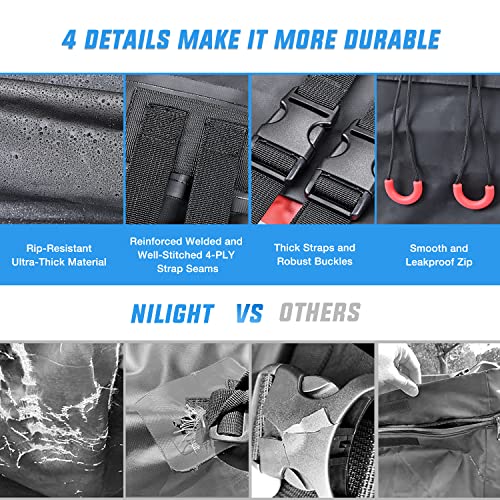 Nilight Car Roof Bag - Waterproof Rooftop Cargo Carrier 21 Cubic Feet - Variation of THIS listing