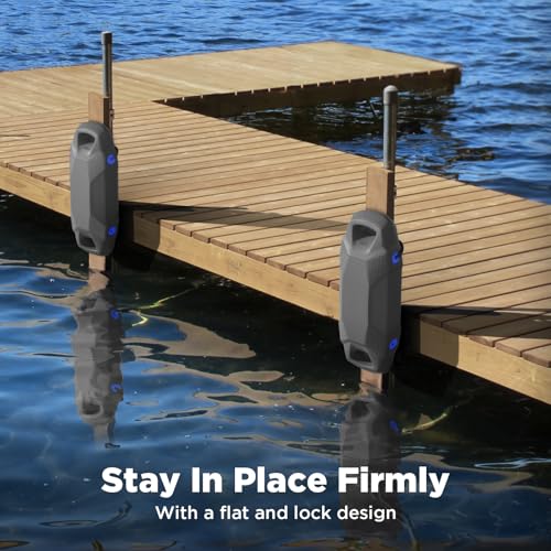 Ehaho 22-Inch EVA Boat Fenders - Gray, Double-Handle Dock Bumpers for Safe Mooring