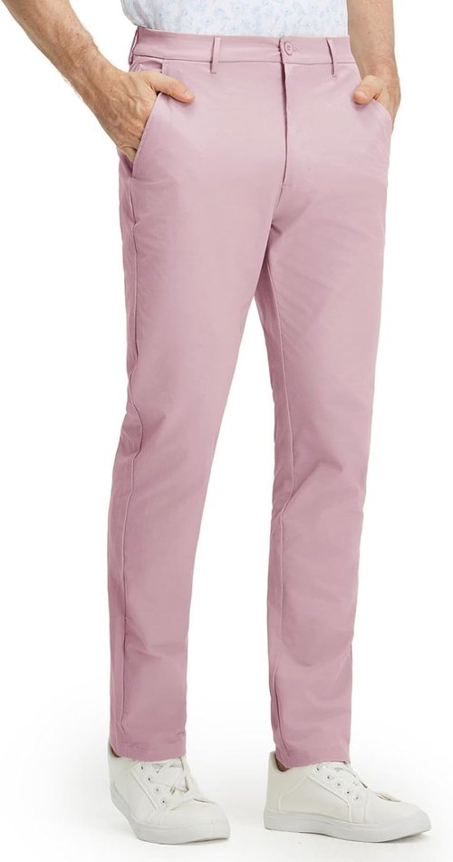 M MAELREG Men's Golf Pants - Stretch Cotton Blend, Lightweight, 5 Pocket Casual Fit, Regular Size