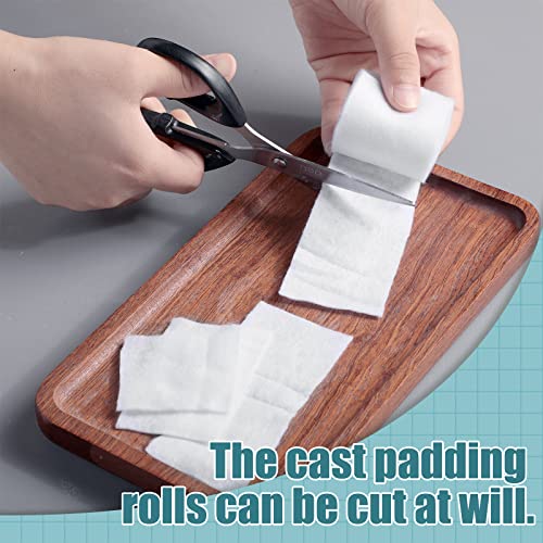 Nuanchu 3 Inch x 8.8 ft Medical Cotton Cast Padding Roll - 12 Pack