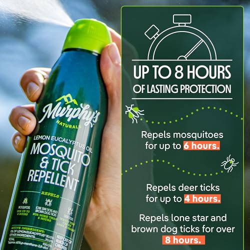 Mosquito & Tick Bug Repellent Spray 6 fl oz Pack of 2 - Plant-Based, Long-Lasting Protection