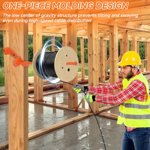 Heavy Duty Steel Cable Dispenser for Stud Mounting - Fast Wire Management