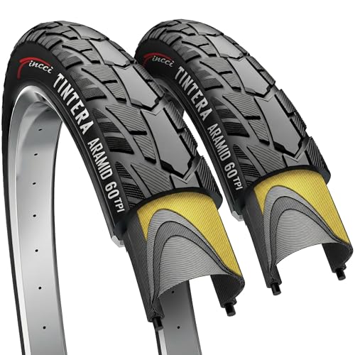 700 x 45c Foldable Bike Tires with Anti-Puncture Layer for City and Gravel Bikes