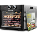 Black Knight Food Dehydrator with 8 Stainless Steel Trays, 24H Timer & Digital Temperature Control