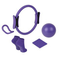 CoreHarmony Home Pilates Workout Set for Women, Magic Circle Ring with Mini Ball, Stretch Loop Band, Workout Towel and Grip Socks, Valentine’s Day Gift for Her