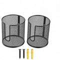 Linkstyle 2-Pack Boat Mesh Storage Bags with Reflective PVC, Waterproof Marine Organizer - Black