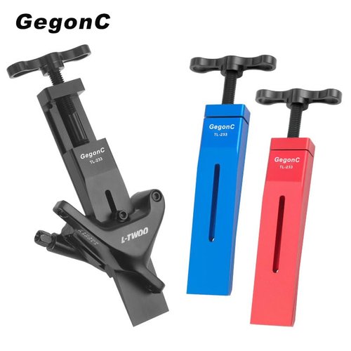 GegonC Hydraulic Disc Brake Caliper Piston Press Tool, CNC Aluminum Alloy Reset Tool for Shimano, SRAM, Magura, Hope Dual/Quad Piston Brakes, Flat-Push Design for Ceramic Pistons