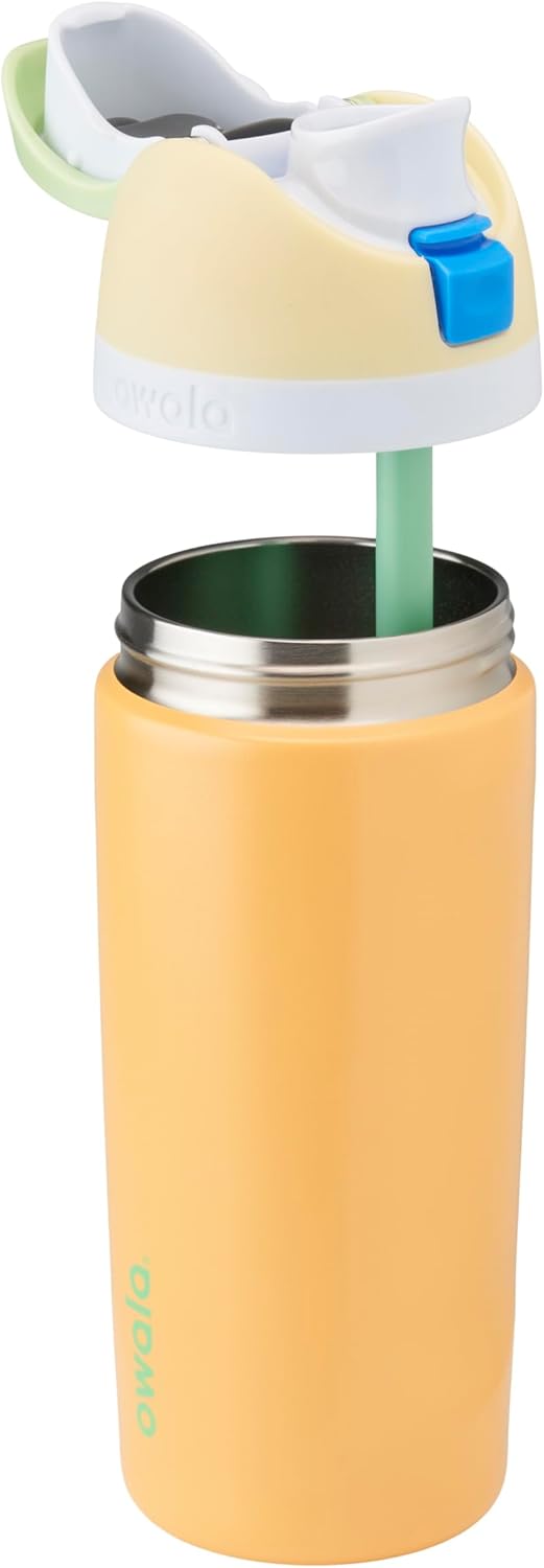 Owala Kids FreeSip Insulated Stainless Steel Water Bottle - BPA-Free, 16 oz, Treasure Hunt Design