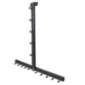 Gym Fitness LAT Pull Down Bar Storage Rack for Mag Grip - Heavy Duty A-Frame Stand for Pulldown Attachments (T-ZHIJIA)
