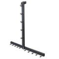 Gym Fitness LAT Pull Down Bar Storage Rack for Mag Grip - Heavy Duty A-Frame Stand for Pulldown Attachments (T-ZHIJIA)