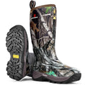 Women’s Waterproof Rubber Boots with Steel Shank - Camouflage G2 Full, Insulated, All Season, Size 6-11