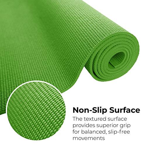 Assorted Bulk Yoga Mats - 10 Pack, 4mm Thick, Non-Slip, 68x24in