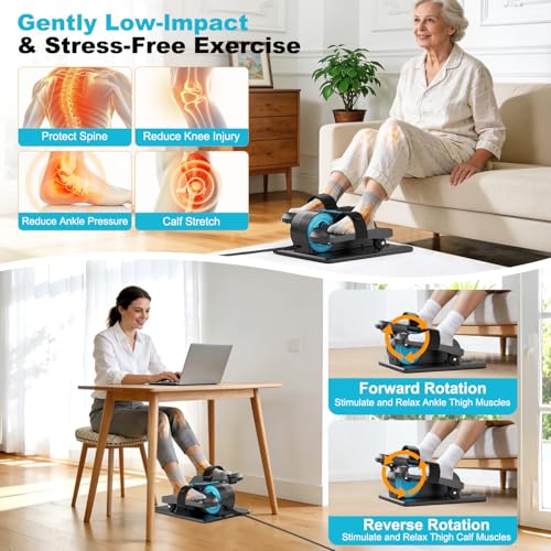 Under Desk Elliptical Machine for Low-Impact Cardio & Muscle Toning