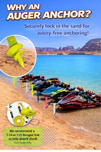 Orange SandShark Sport Boat & Jet Ski Anchor Kit - Shallow Water Anchor System