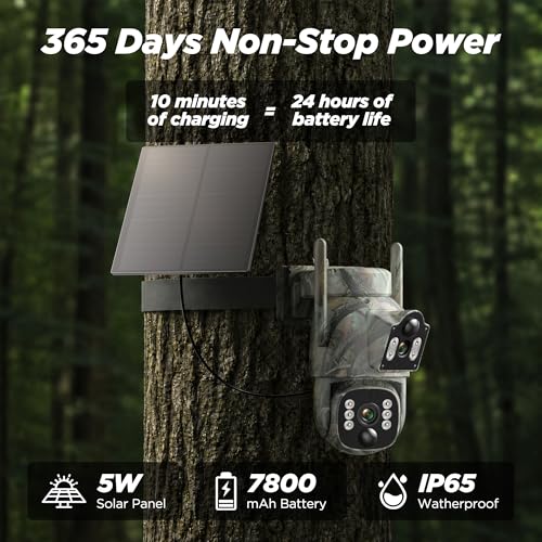 4G LTE Dual Lens Trail Camera with 360° Live Streaming - 1 Pack