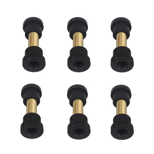 WLOOD Bushing and Sleeve Kit for Club Car DS and EZGO TXT 1994-UP, Golf Cart Front or Rear Leaf Spring & Front Upper A Arm Suspension fit Club Car DS Models Gas (6 metal spacers 12 bushings)
