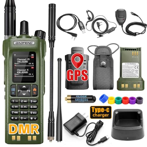 Baofeng DM-32UV Dual-Mode 10W Two-Way Radio Walkie Talkie Army Green