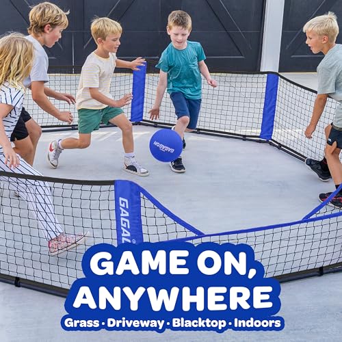 GoSports 10 ft Blue Gagagon Go Portable Gaga Ball Pit for Kids & Outdoors