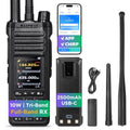 10W Tri-Band Handheld Ham Radio with SSB/CW, 1000 Channels, Dual Antennas
