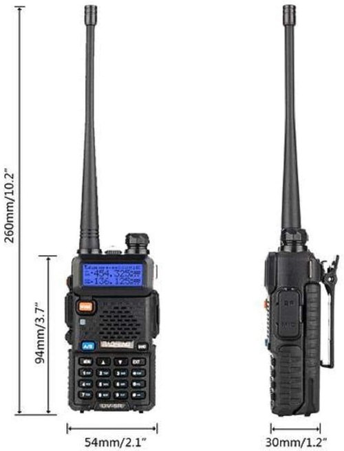 BAOFENG UV-5R VHF/UHF Dual Band Radio 144-148MHz 420-450MHz Transceiver