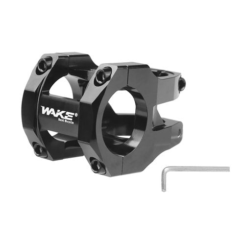 FOMTOR MTB Bike Stem 0 Degree 35mm Aluminum Alloy Universal Bicycle Short Wake Stems for Mountain/Road/Gravel/BMX Bikes Easy Installation 31.8 Handlebars Black