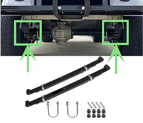 Heavy Duty Rear Leaf Spring Kit for Club Car Precedent Golf Cart, 4-Leaf Design