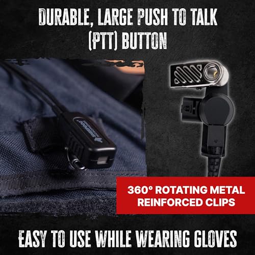 Lapel Microphone Headset for Motorola Two-Way Radios - Quick Disconnect