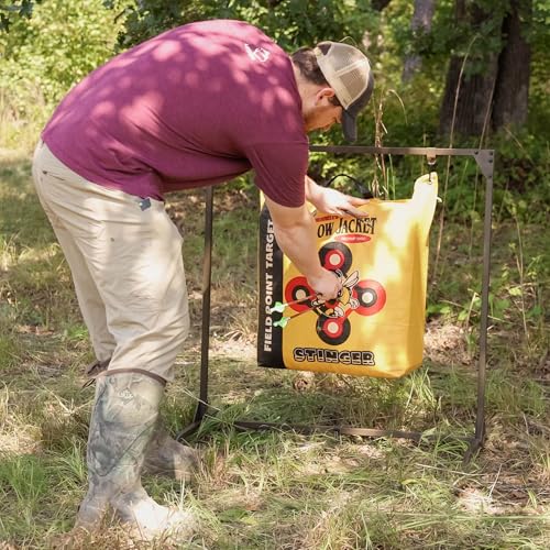 HME Adjustable Archery Target Stand for Bag Targets, Indoor Outdoor