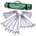 SK Combination Wrench Set Metric 6-32mm, 22-Piece, Premium CR-V Steel