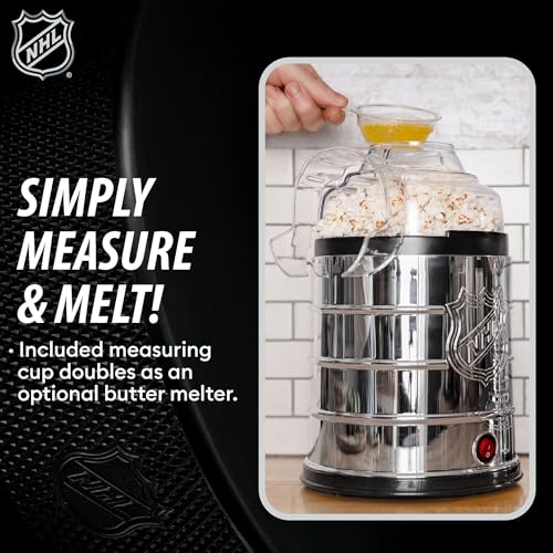 Uncanny Brands NHL Stanley Cup Popcorn Maker - Hot Air Microwave Style