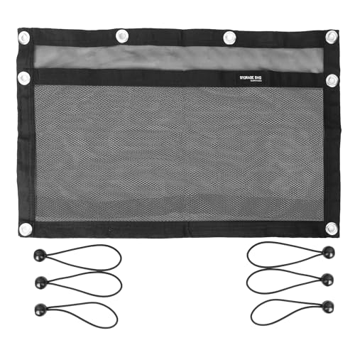 24 Inch Mesh Boat Storage Bag with Elastic Rings - Cargo Organizer Pouch