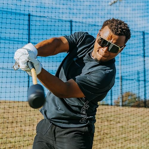 Rope Bat Swing Trainer Combo with 12 Foam Balls - Baseball & Softball Practice
