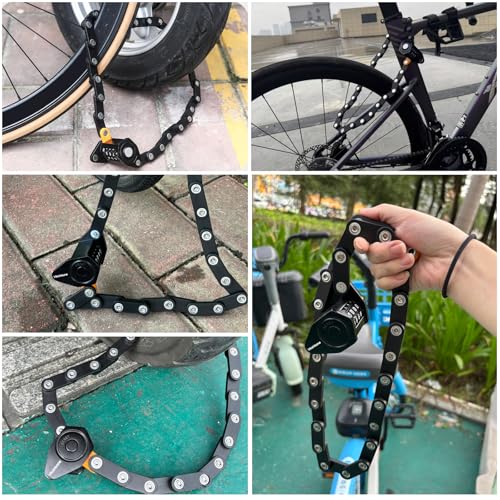 Heavy Duty Electric Scooter & Bike Lock - Folding Combination Security Chain