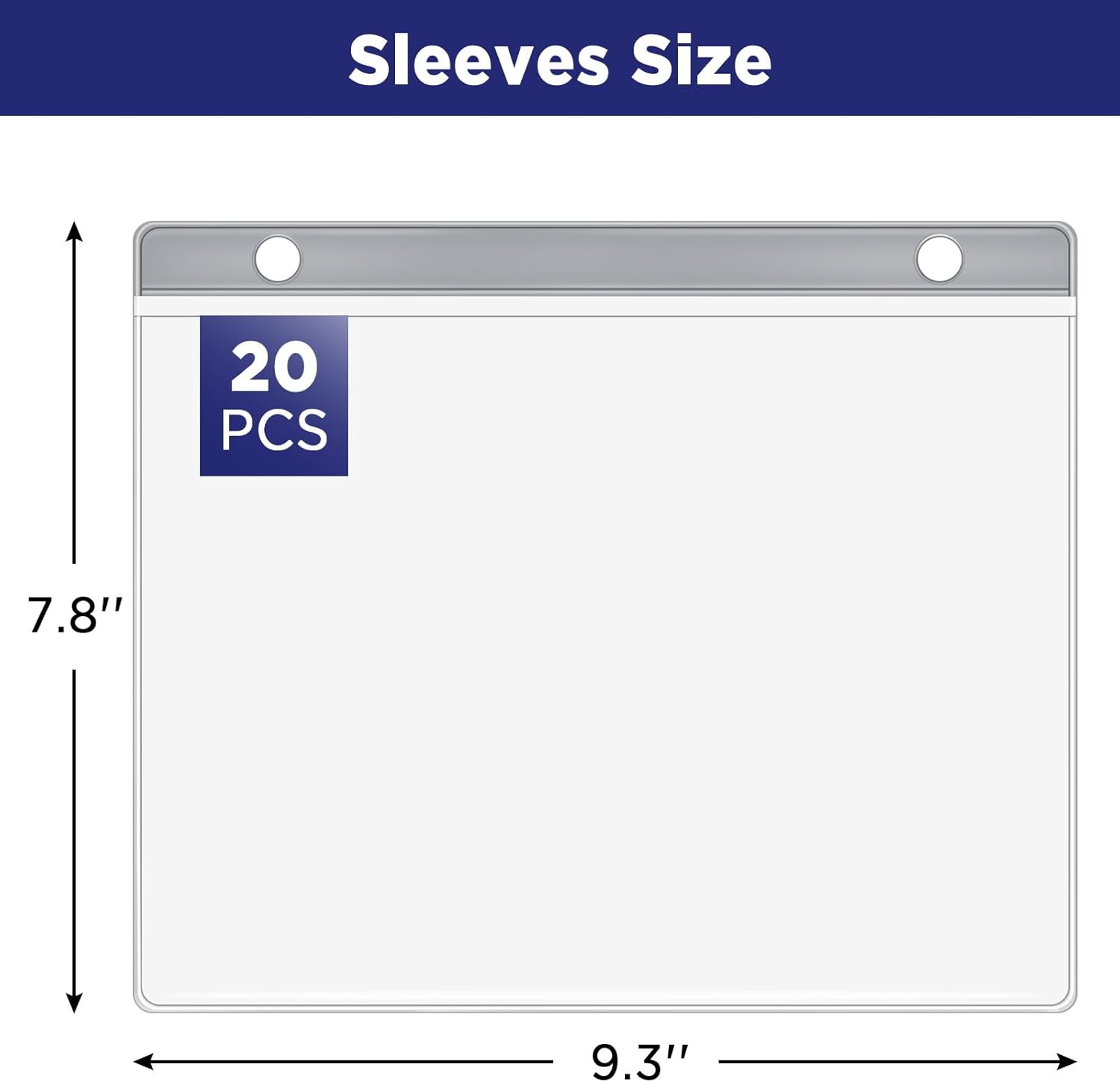 Race Bib Holder by [Brand Name] - 20 Sleeves for Runners | Durable Vinyl Sheet Protectors in Black
