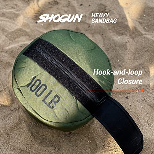 Shogun 100 LB Heavy Duty Adjustable Workout Sandbag - Green for Cross Training & Strongman Exercises