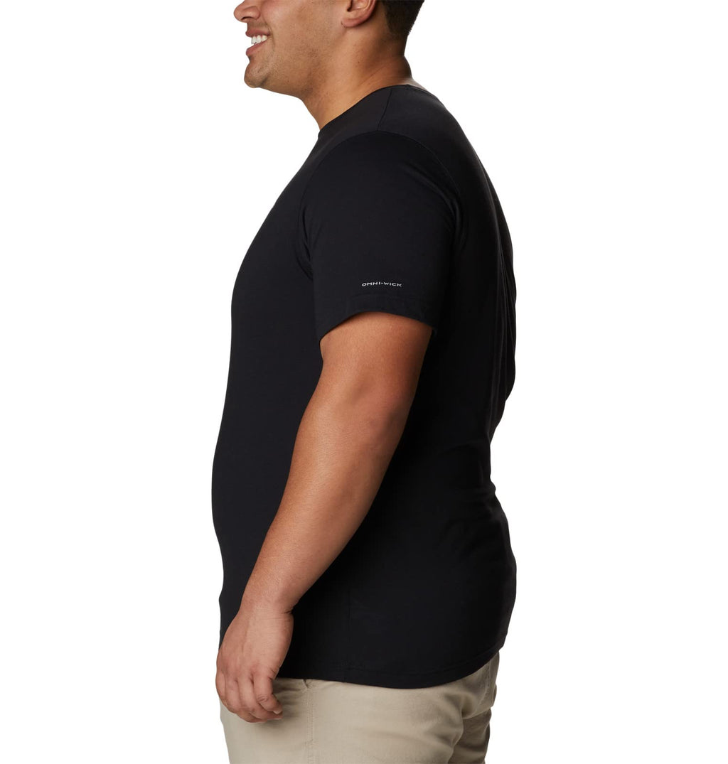 Columbia Men's Thistletown Hills Graphic Short Sleeve, White/Wanderland Graphic, 2X Tall