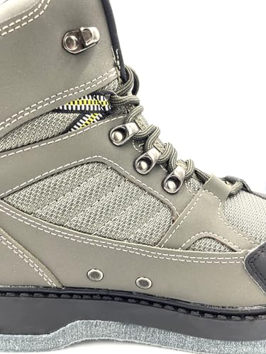 Pro Wading Boots for Fishing Men with Felt Bottom and Rustproof Eyelets – Fly Fishing Gear