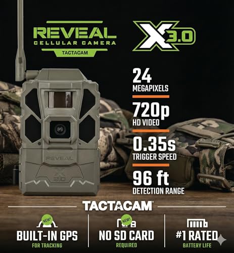 2 Pack Tactacam Reveal X 3.0 Cellular Trail Cameras with 32GB SD Cards