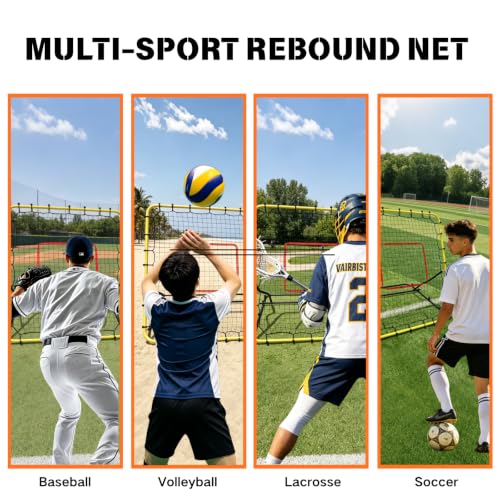 Baseball Rebounder Net - Adjustable Fielding Trainer for Baseball & Softball Practice
