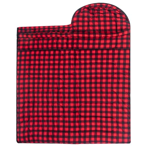 XXL Sleeping Bag for Adults - Cold Weather 30°F Comfort - Black / Right Zip