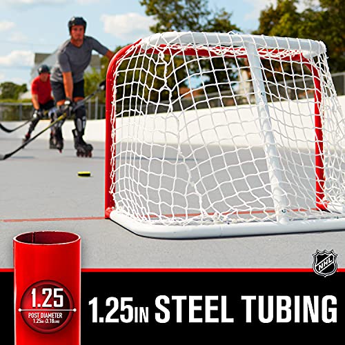 Mini Steel Hockey Goal 28 x 20 Inches - Indoor & Outdoor Practice