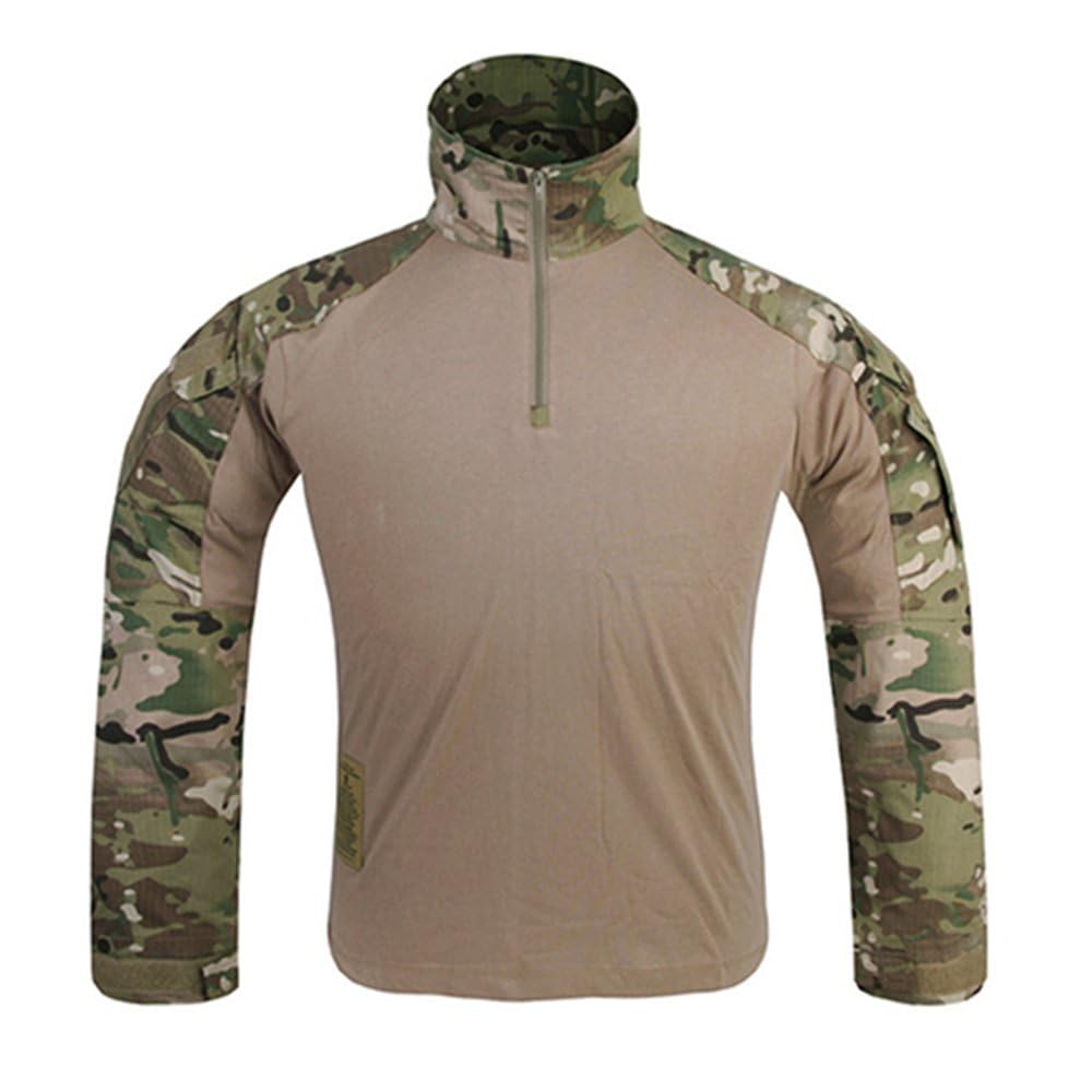 EMERSONGEAR Men's Tactical Shirt,Airsoft Combat Army Paintball Quick Dry Long Sleeve BDU T-Shirt Top