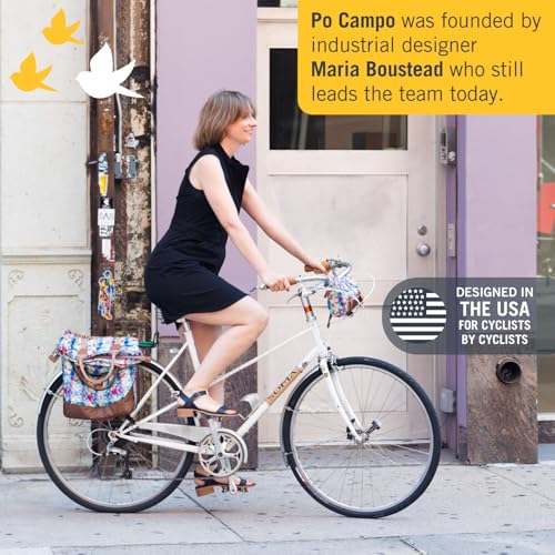 Po Campo Bubbly Crescent Bike Basket Handlebar Bag Waterproof Cycling Accessory